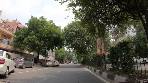 Delhi’s traffic by a running car Stock-Footage 115933320