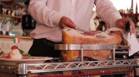 Deli cutting meat Stock-Footage 49177507