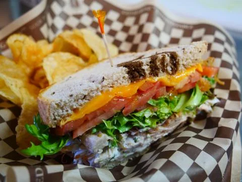 Deli sandwhich On Rye Stock Photos