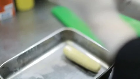 Delicacy In The Hands Of The Chief Stock Footage