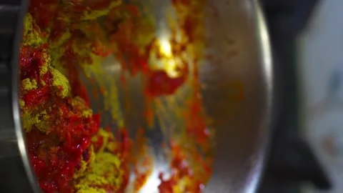 A Delicacy - Indian Egg Curry! Stock Footage 329548172