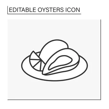 Delicacy line icon Stock Illustration