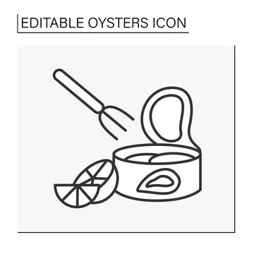 Delicacy line icon Stock Illustration