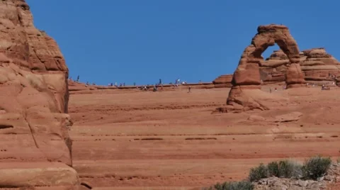 Delicate Arch, Arches National Park 4k Stock Footage 48782863