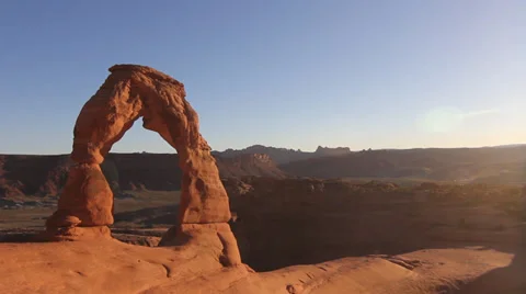 Delicate Arch Cowboy Stock Footage 30370902