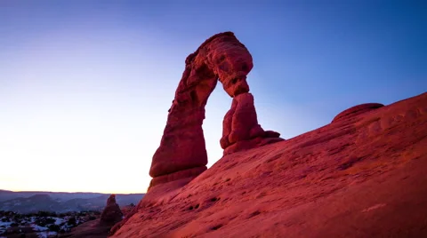 Delicate Arch Legs Post Sunset Lapse 動画素材 59901223