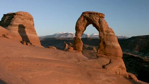 Delicate Arch Natural Sandstone Formation Arches National Park 4K Stock-Footage 339269149