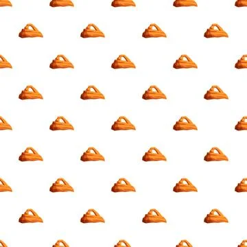 Delicate arch rock formation seamless repeating pattern イラスト素材