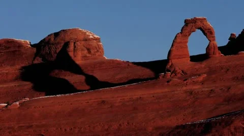 Delicate Arch Sunrise Time Lapse Stock Footage 18838788
