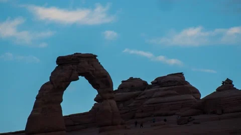 Delicate Arch Sunrise Timelapse Stock Footage 47119748