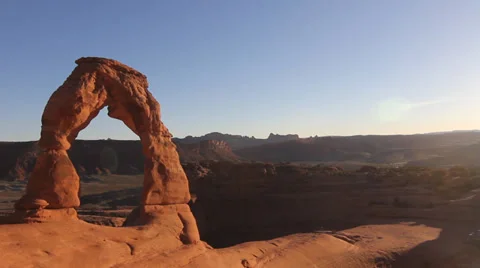 Delicate Arch Sunset Stock Footage 30370344