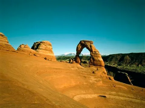 Delicate arch in utah Stock Photos