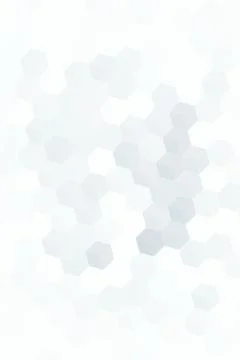 A delicate arrangement of translucent pale gray hexagons floats across a ne.. Stock Illustration