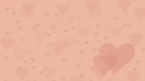 Delicate beige card for lovers. The background is strewn with small hearts. T Stock Illustration