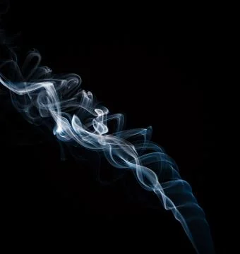 Delicate Blue smoke Stock Photos