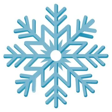 Delicate blue snowflake design perfect for winter season decorations Stock Illustration