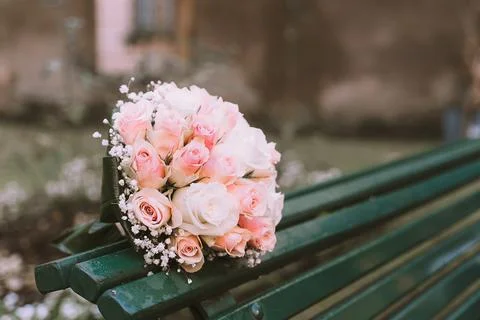 Delicate bouquet of the bride Stock Photos
