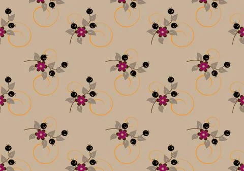 Delicate bunch of flowers. Stock Illustration