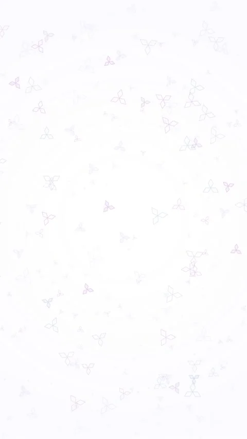 Delicate Butterflies Seamless Pattern on White Background Stock Footage 347698504