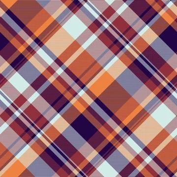 Delicate check seamless texture, pretty plaid vector tartan. Shirt pattern .. Stock Illustration