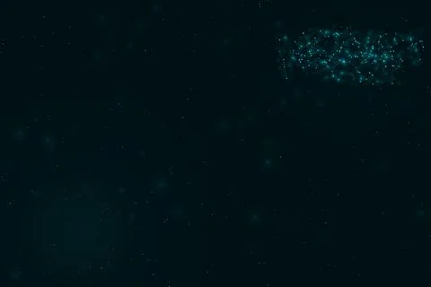 A delicate constellation of luminous nodes and connecting lines floats acro.. Stock Illustration