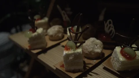Delicate Desserts Stock Footage 113360337