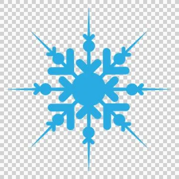 Delicate digital blue snowflake design Foto stock