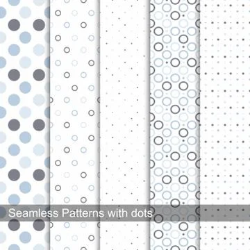 Delicate dotted patterns. Stockillustratie