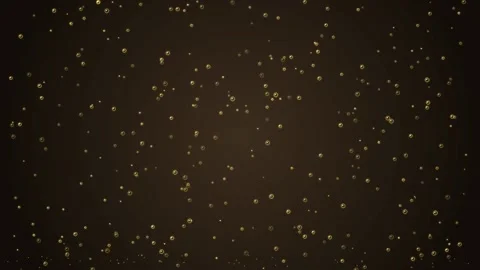 Delicate effervescent champagne bubbles rising through glowing amber liquid.. Stock Footage 346647355