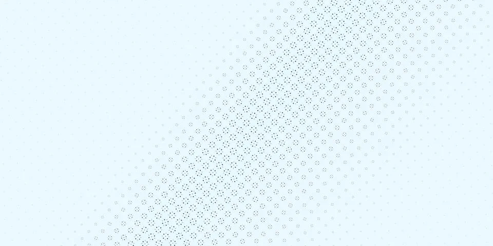 A delicate field of tiny blue dots fades diagonally across a pale icy backg.. Stock Illustration
