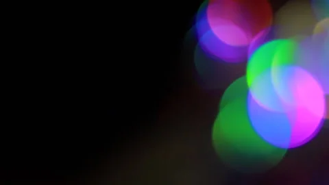 Delicate flames of rainbow bokeh on the right Vídeos de archivo 309607750