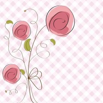Delicate floral background Stock Illustration
