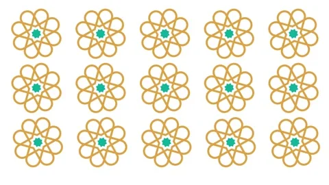 Delicate Floral Geometric Pattern Stock Footage 335622280