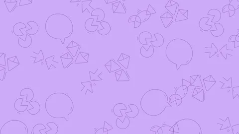 Delicate Floral Pattern on Lavender Background - Seamless Design. Stock Footage 320163021