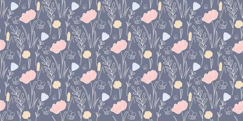 Delicate floral seamless pattern in Provence style Stock Illustration