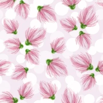 Delicate flowers on a light background. seamless pattern. Textiles, wallpaper Stockillustratie