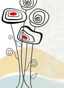 Delicate garden Stock Illustration