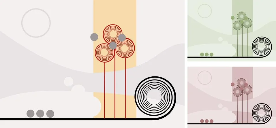 Delicate garden Stock Illustration