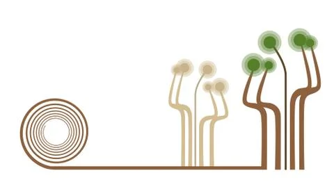 Delicate garden Stock Illustration