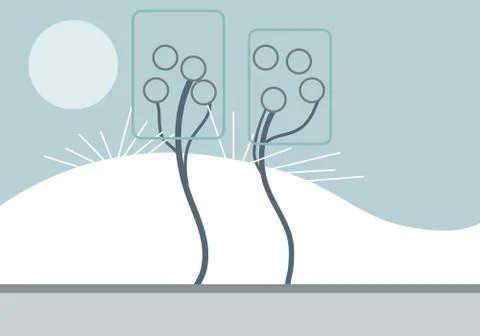 Delicate garden Stock Illustration