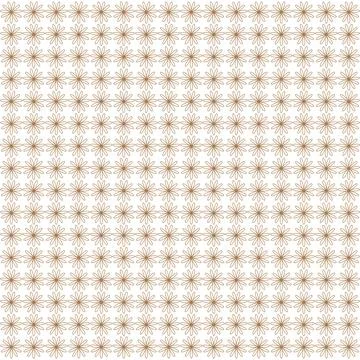 Delicate Gold Starburst Floral Pattern Seamless Digital Paper Stock Illustration