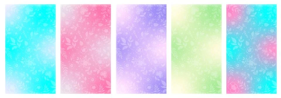 Delicate gradient background. Cover for social networks and story pages Stock Illustration