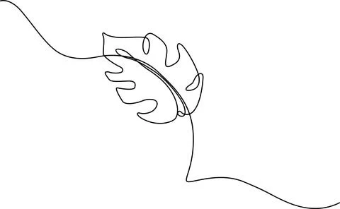 A delicate hand holding a leaf with intricate veins and a thin stem Vector Stock-Illustration