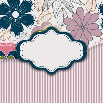 Delicate invitation card Stock Illustration