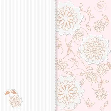 Delicate invitation card Stock Illustration