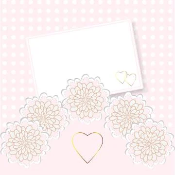 Delicate invitation card Stock Illustration