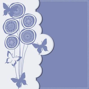 Delicate invitation card Stock Illustration