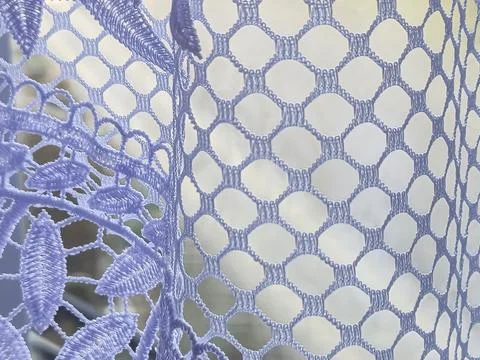 Delicate lace fabric with intricate patterns and textures. Ideal for fashion or Stock Photos