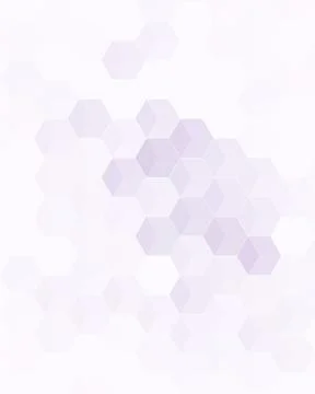 Delicate lavender and pink hexagonal shapes form a loose diagonal network a.. Stock Illustration