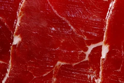 Delicate layers of ham offering a savory and tempting display Stock Photos